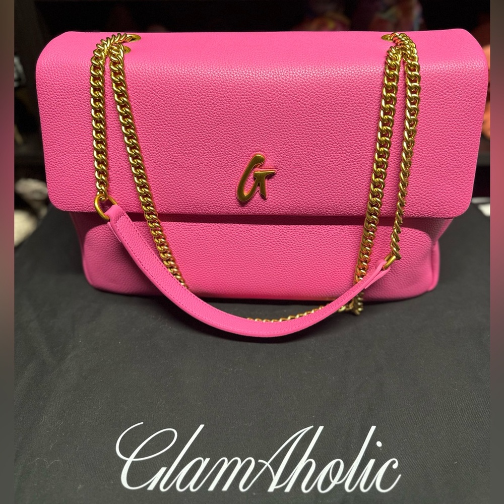 Glamaholic Large Flap Bag Hot Pink
